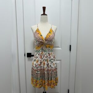 Angie Peekaboo Sundress with Tiered Skirt